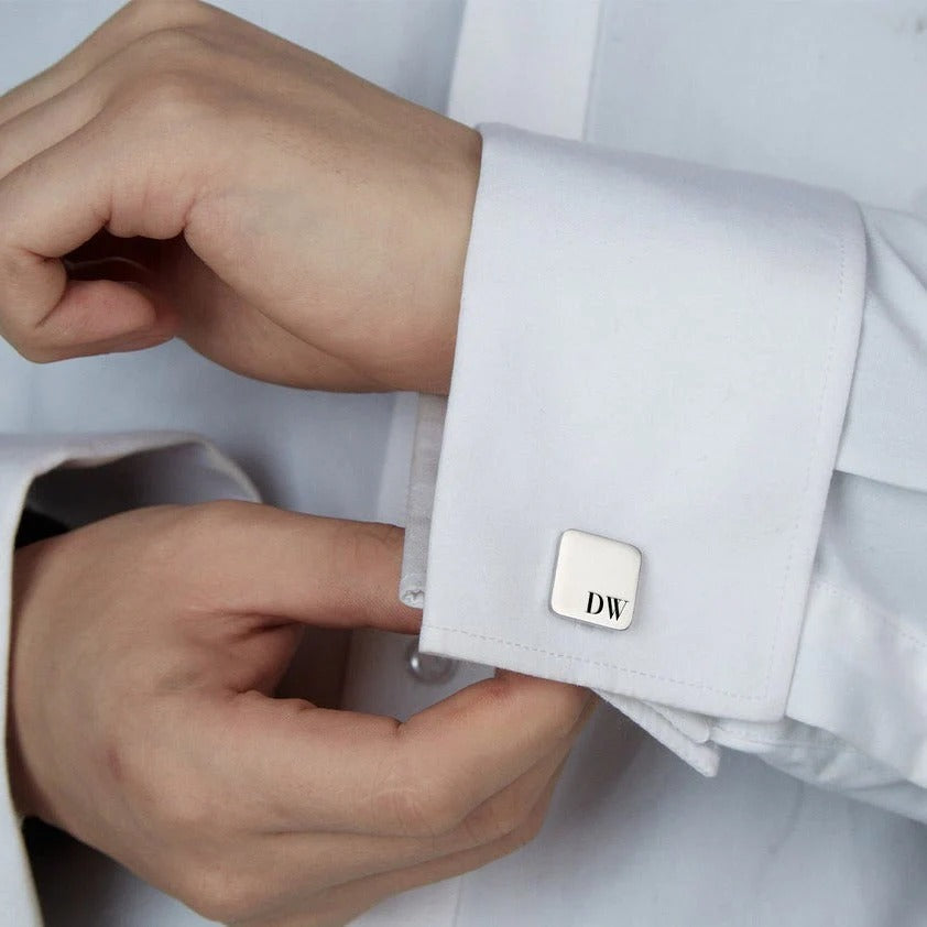 Personalized Engraving Square Cufflinks