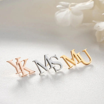 Personalized Initial Letters Brooch, Bride - Groomsmen