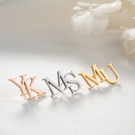 Personalized Initial Letters Brooch, Bride - Groomsmen