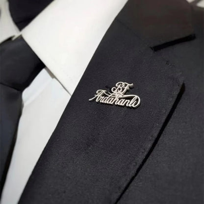 Custom Name Brooch Pin