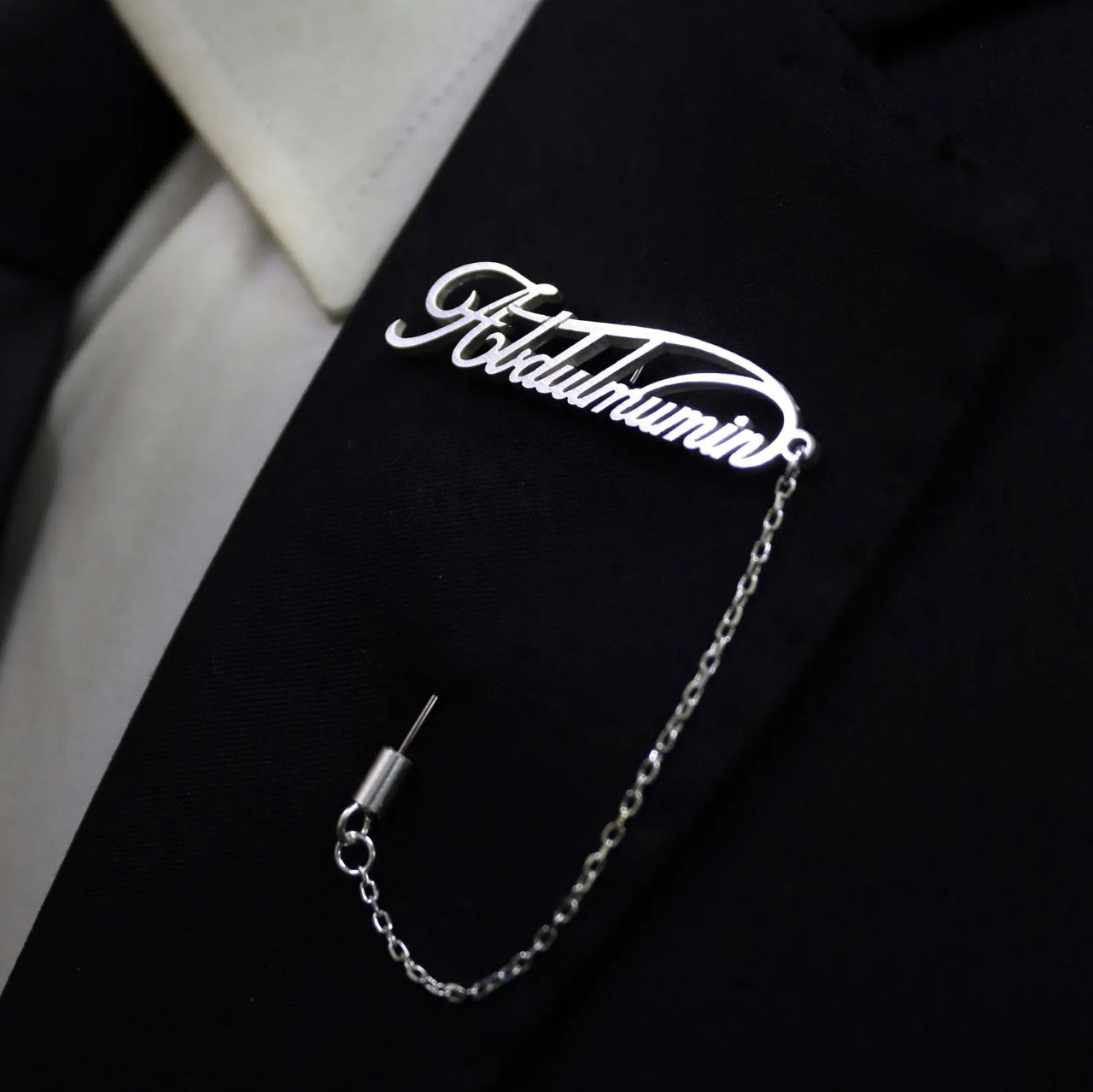 Custom Name Brooch Pin