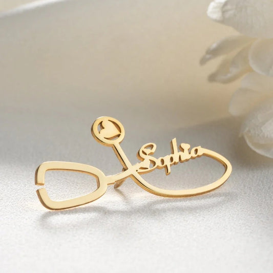Personalized Healthcare Workers Brooch Pin