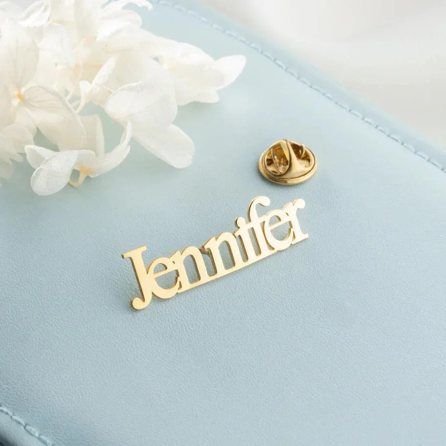 Personalized Nameplate Brooch and Company Name Badge