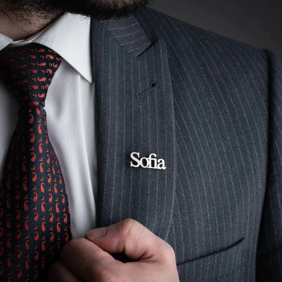 Personalized Nameplate Brooch and Company Name Badge