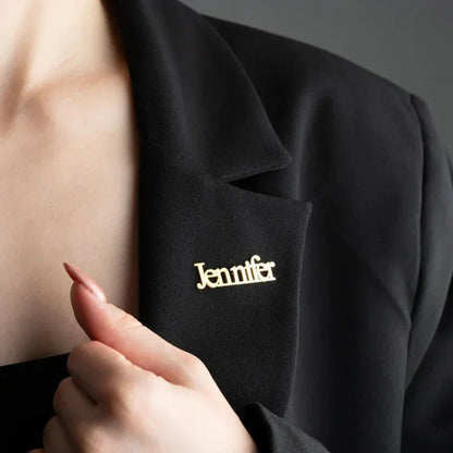 Personalized Nameplate Brooch and Company Name Badge