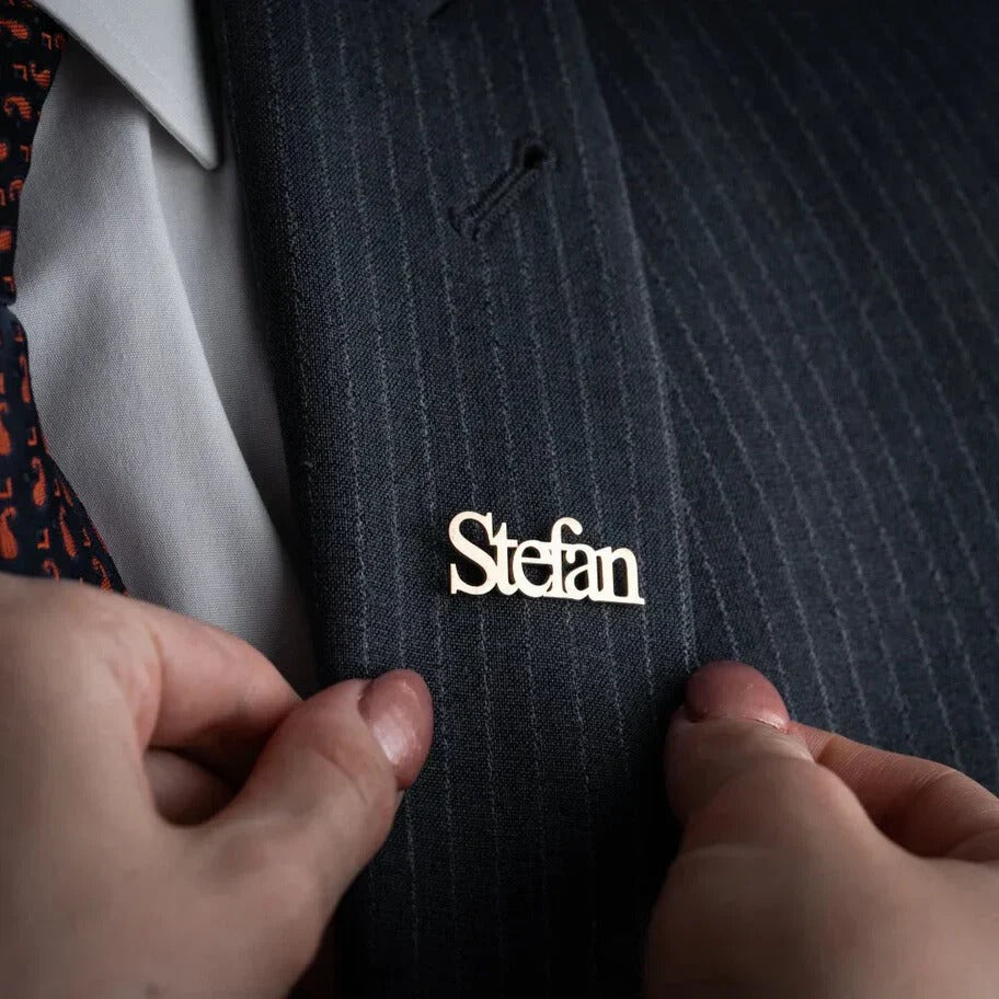 Personalized Nameplate Brooch and Company Name Badge