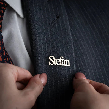 Personalized Nameplate Brooch and Company Name Badge