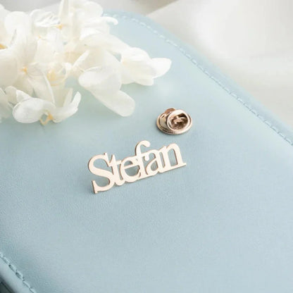 Personalized Nameplate Brooch and Company Name Badge