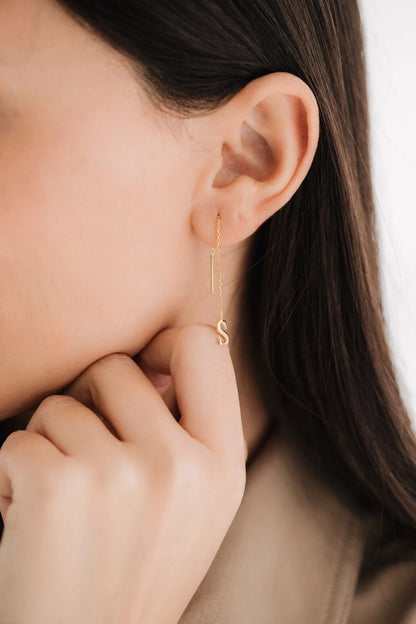 Custom Alphabet Threader Earring