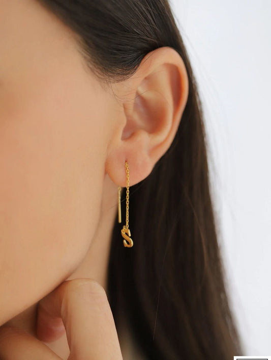 Custom Alphabet Threader Earring