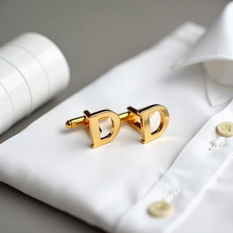 Forever Yours Initial Cufflink