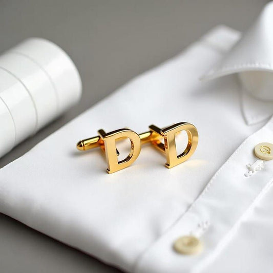 Forever Yours Initial Cufflink