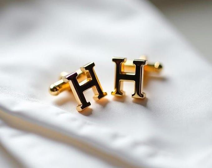 Forever Yours Initial Cufflink