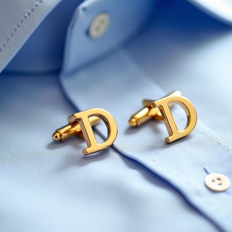 Forever Yours Initial Cufflink