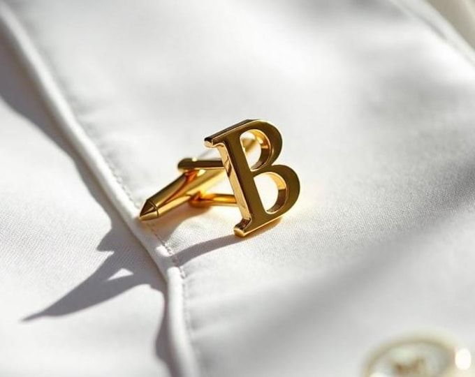 Forever Yours Initial Cufflink