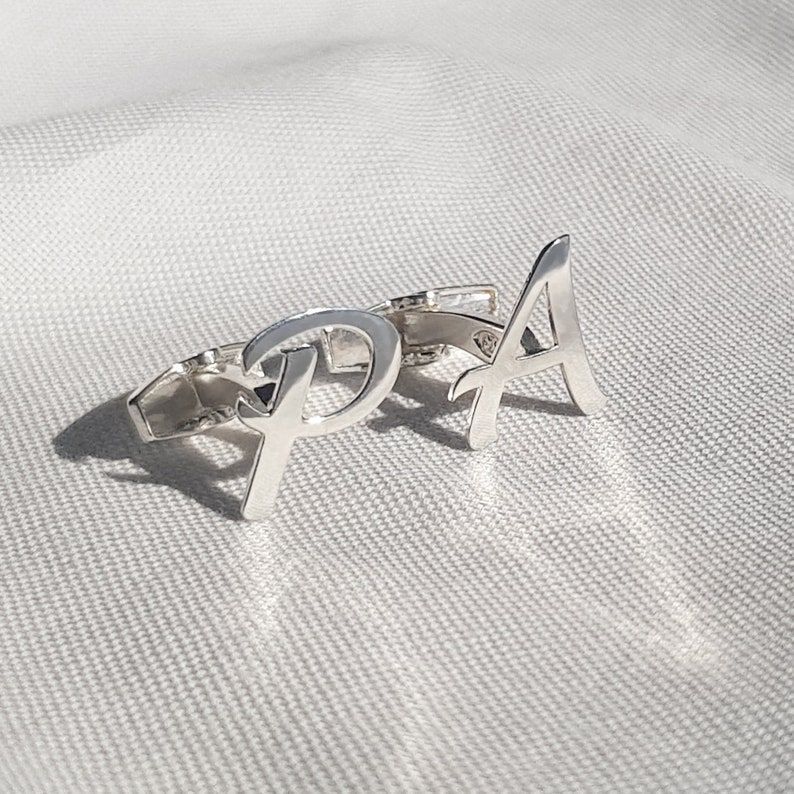Custom Initial Cufflinks Perfect For Wedding Gift