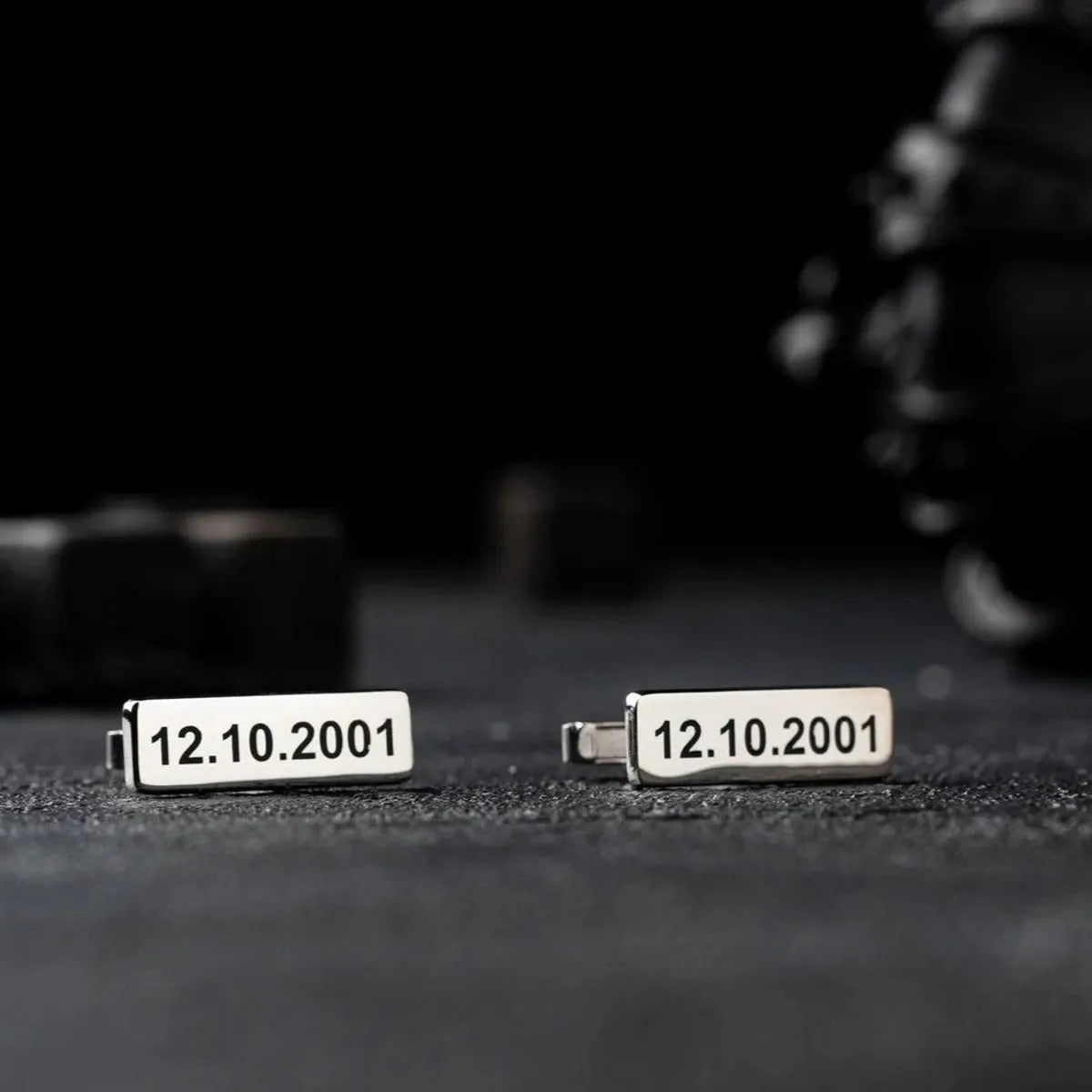 Personalized Date Engraved Cufflinks For Men