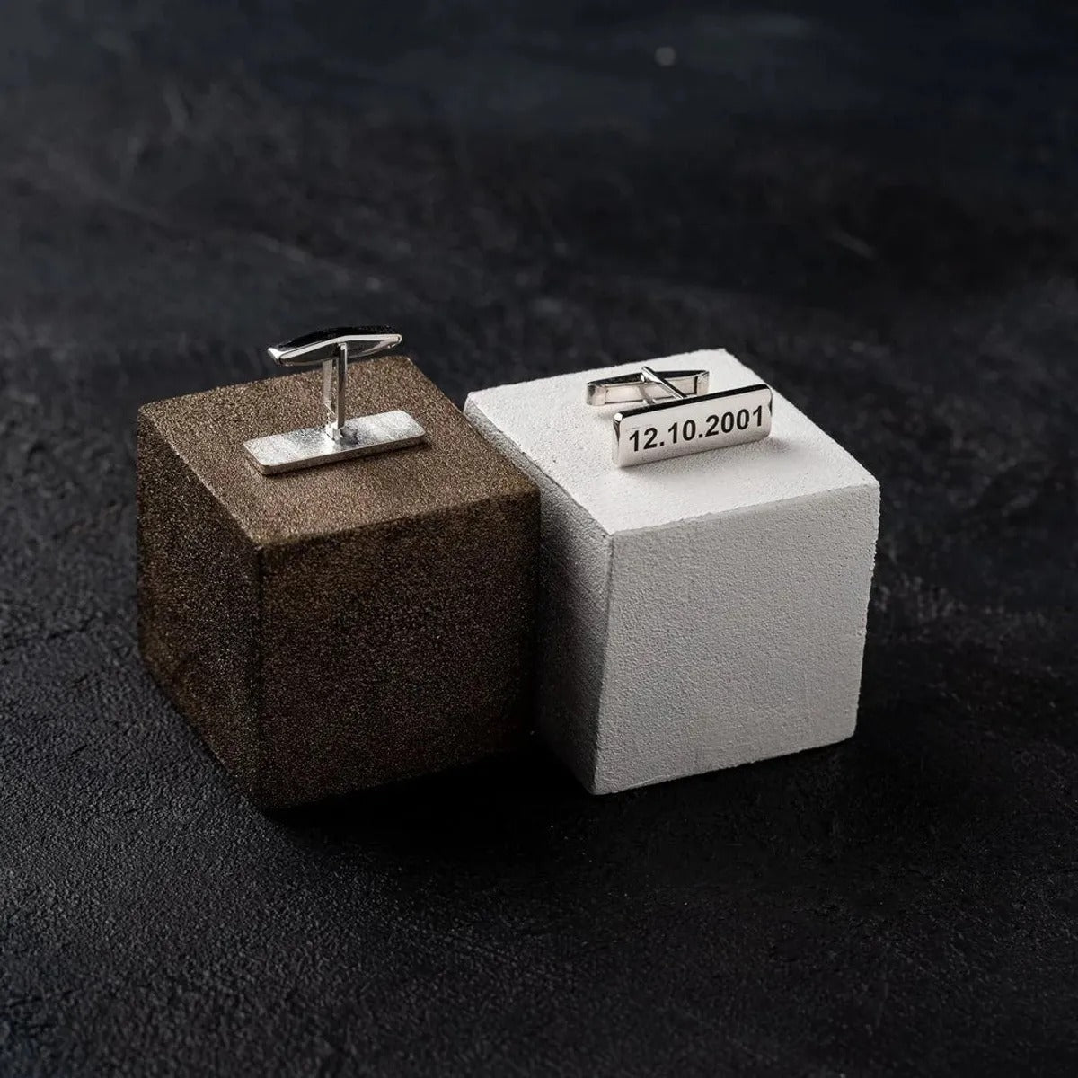 Personalized Date Engraved Cufflinks For Men