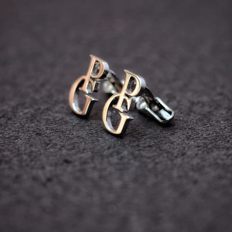 Personalized Upside Down Initial Cufflinks