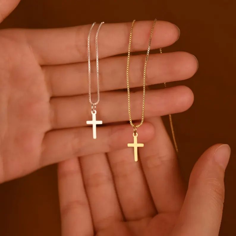 Tiny Cross Necklace