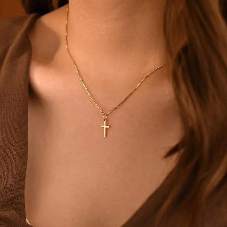 Tiny Cross Necklace