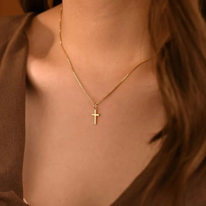 Tiny Cross Necklace
