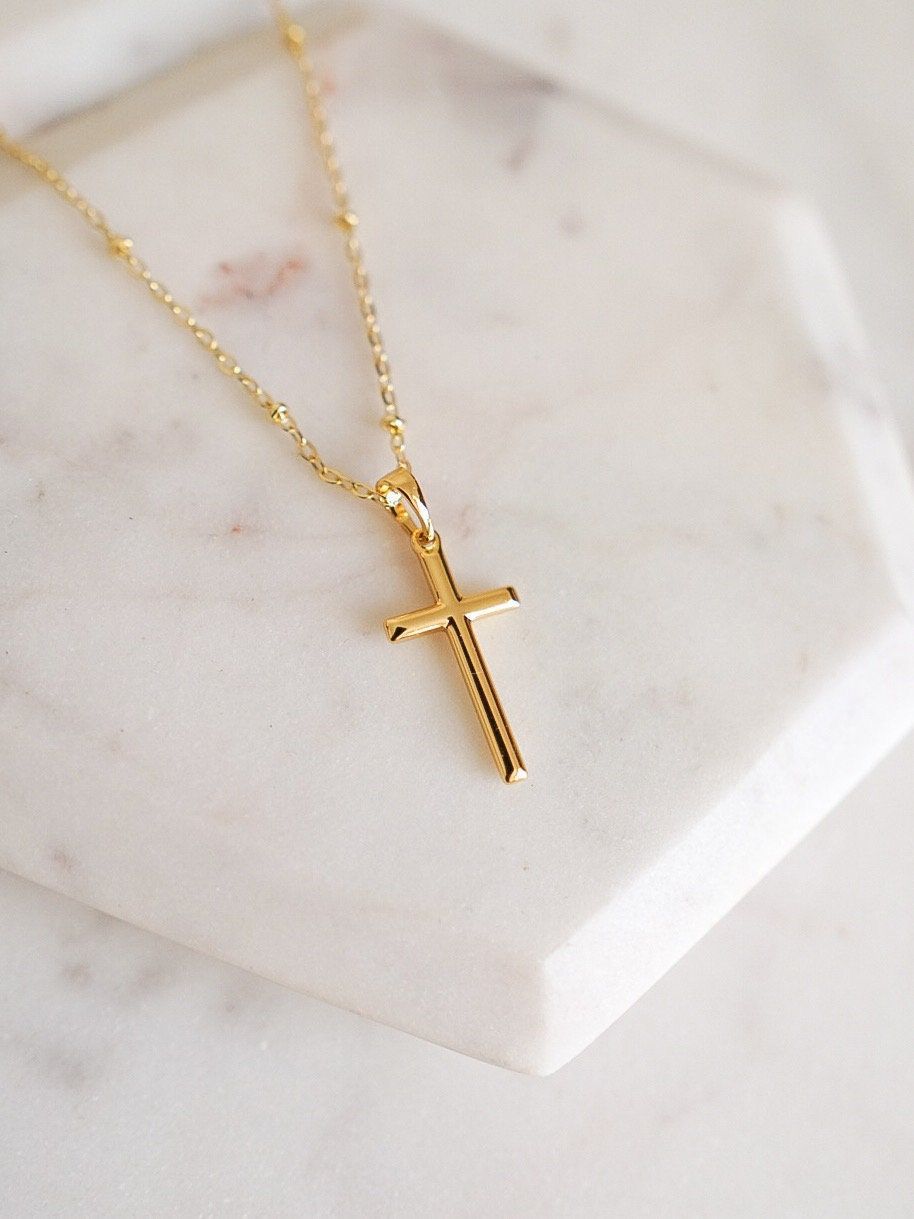 Tiny Cross Necklace