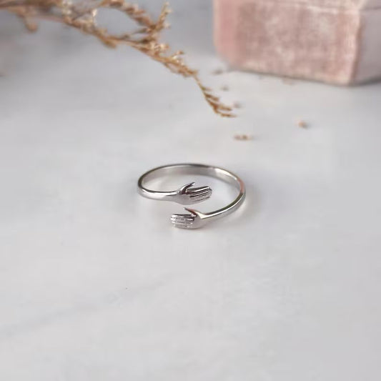 925 Silver Adjustable Hug Ring
