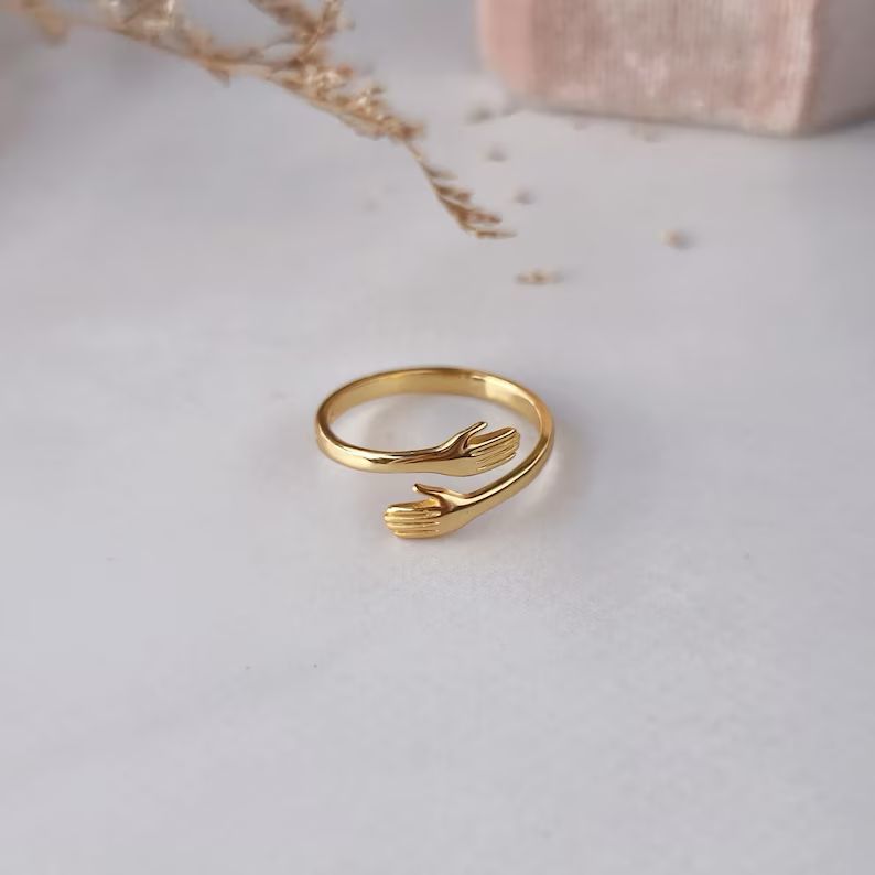 925 Silver Adjustable Hug Ring