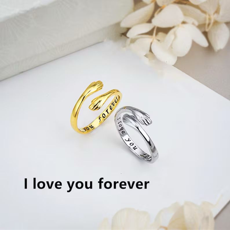 925 Silver Adjustable Hug Ring