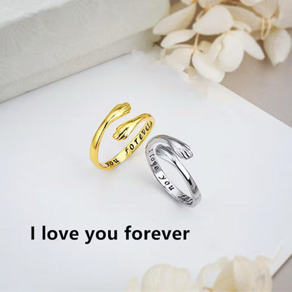 925 Silver Adjustable Hug Ring