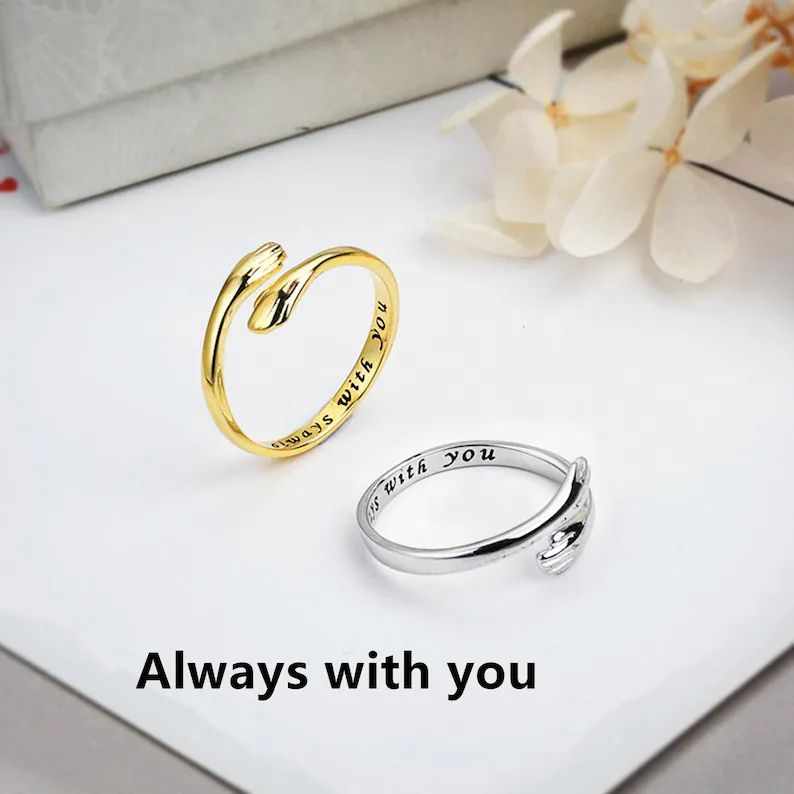 925 Silver Adjustable Hug Ring