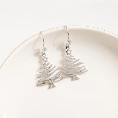 Christmas Tree Dangle Earrings