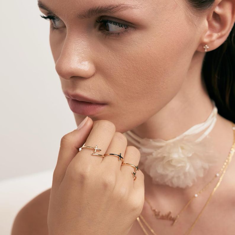 Cross Wrap Ring Christmas Gift