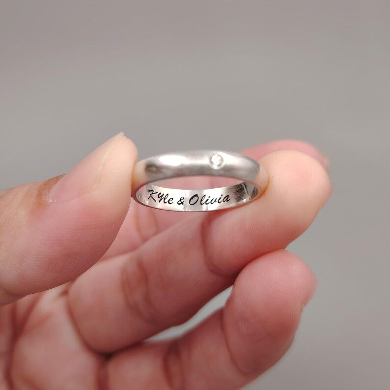 925 Silver Perosonalized Ring-Customise any Name& Date