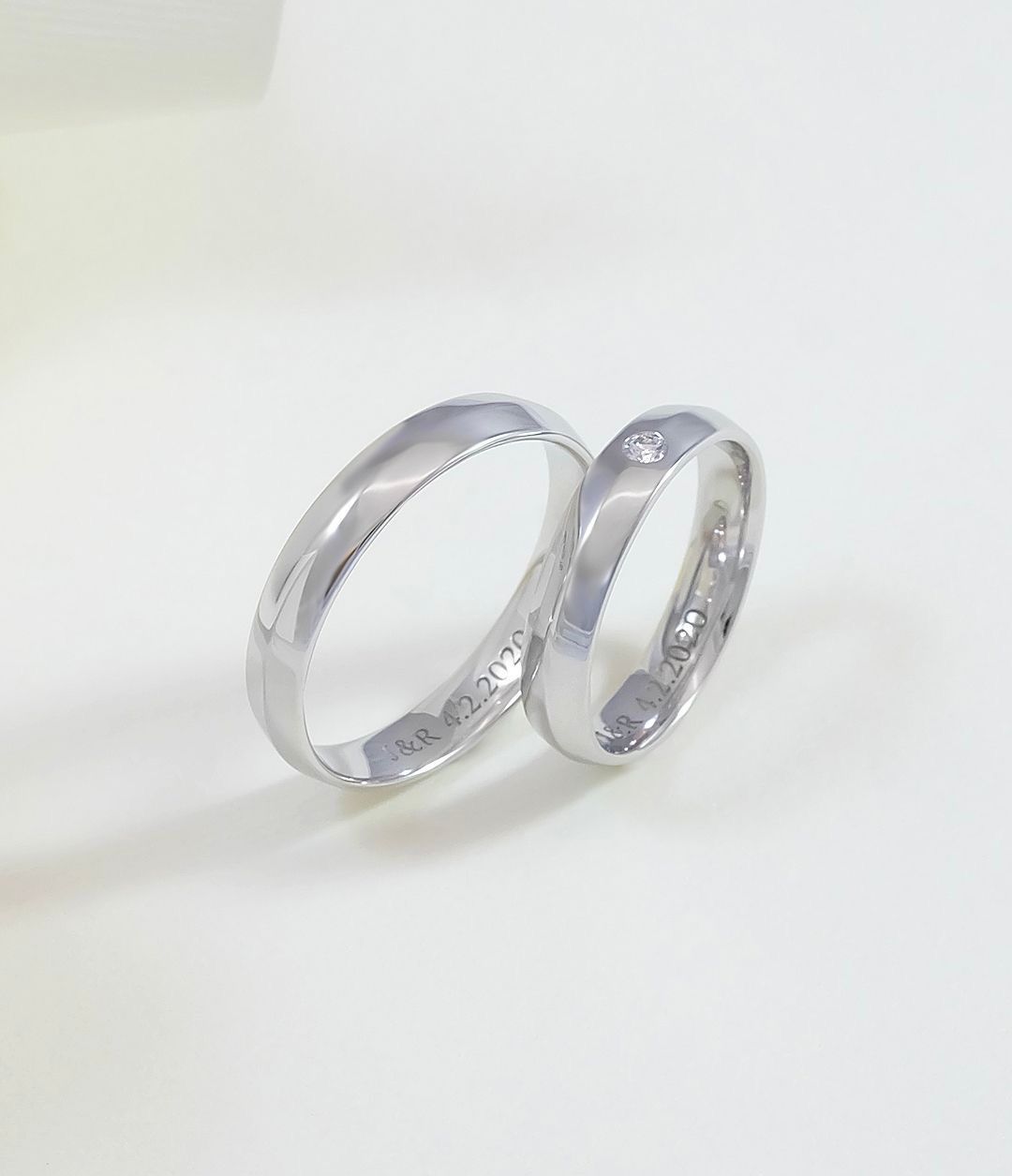 925 silver Customise couple ring