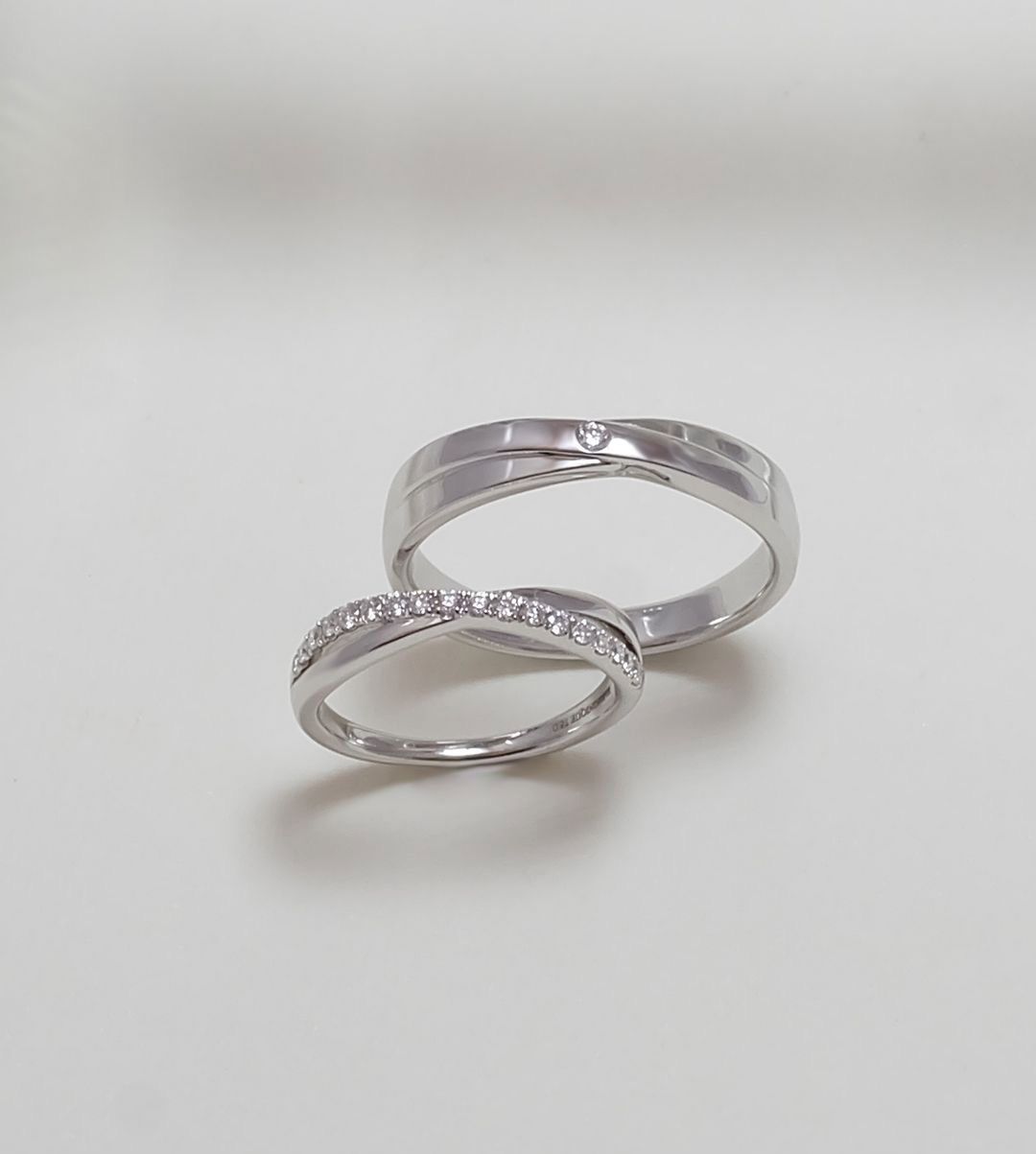 925 Silver Intertwined Couple Ring