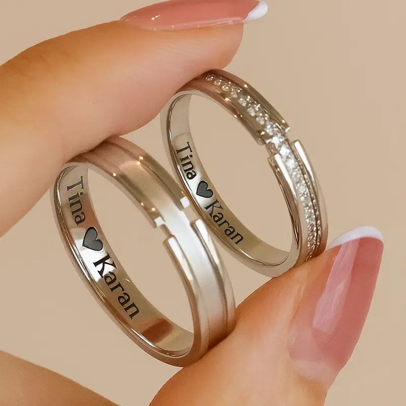 925 Silver Soulmate Couple Ring