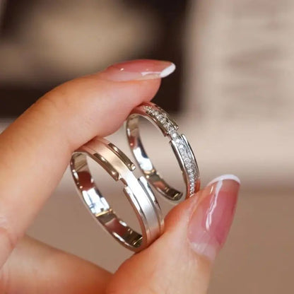 925 Silver Soulmate Couple Ring