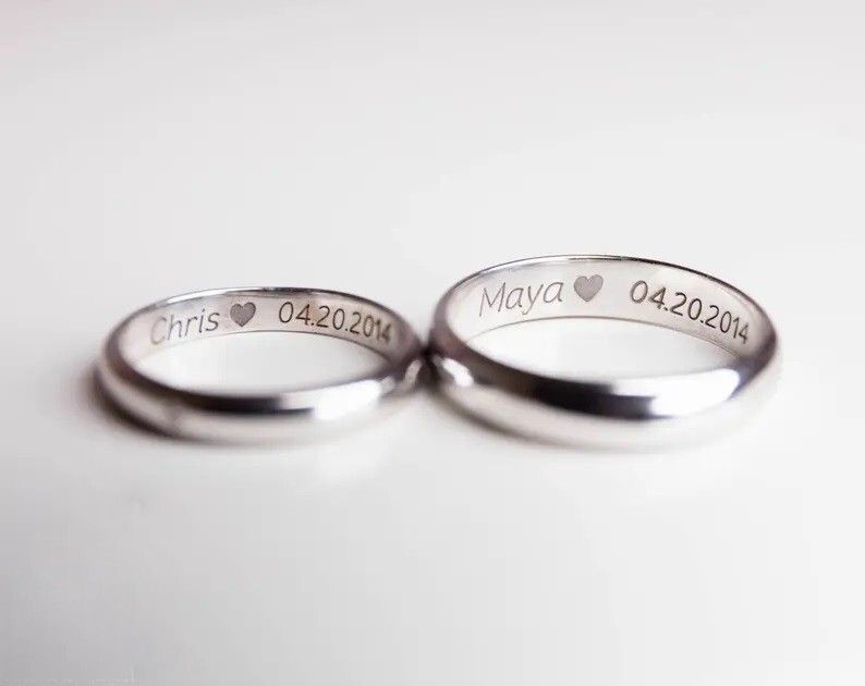 925 Silver Flat Band-Personalised