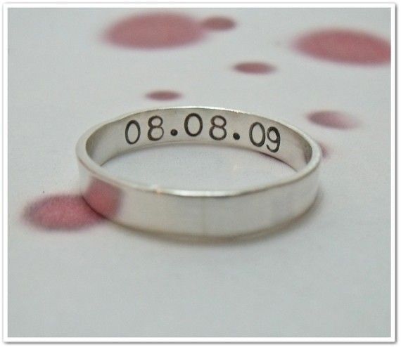 925 Silver Flat Band-Personalised