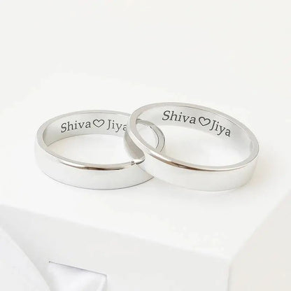 925 Silver Eternal Couple Band