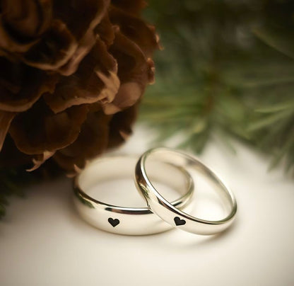 925 Silver Eternal Couple Band