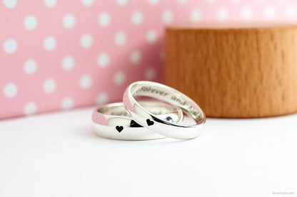 925 Silver Eternal Couple Band