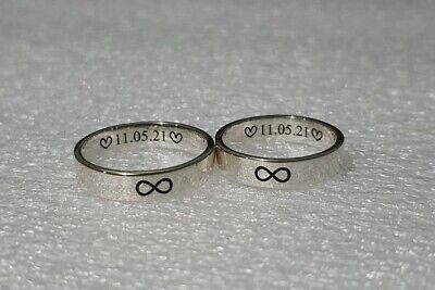 925 Silver Flat Band-Personalised