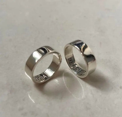 925 Silver Flat Band-Personalised