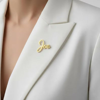 Personalised Name Brooch