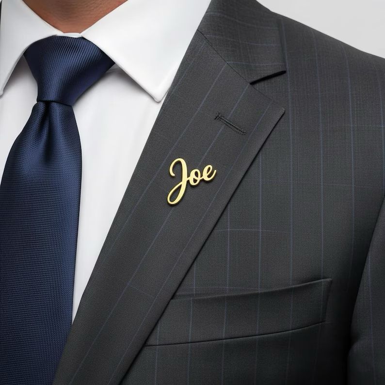 Personalised Name Brooch