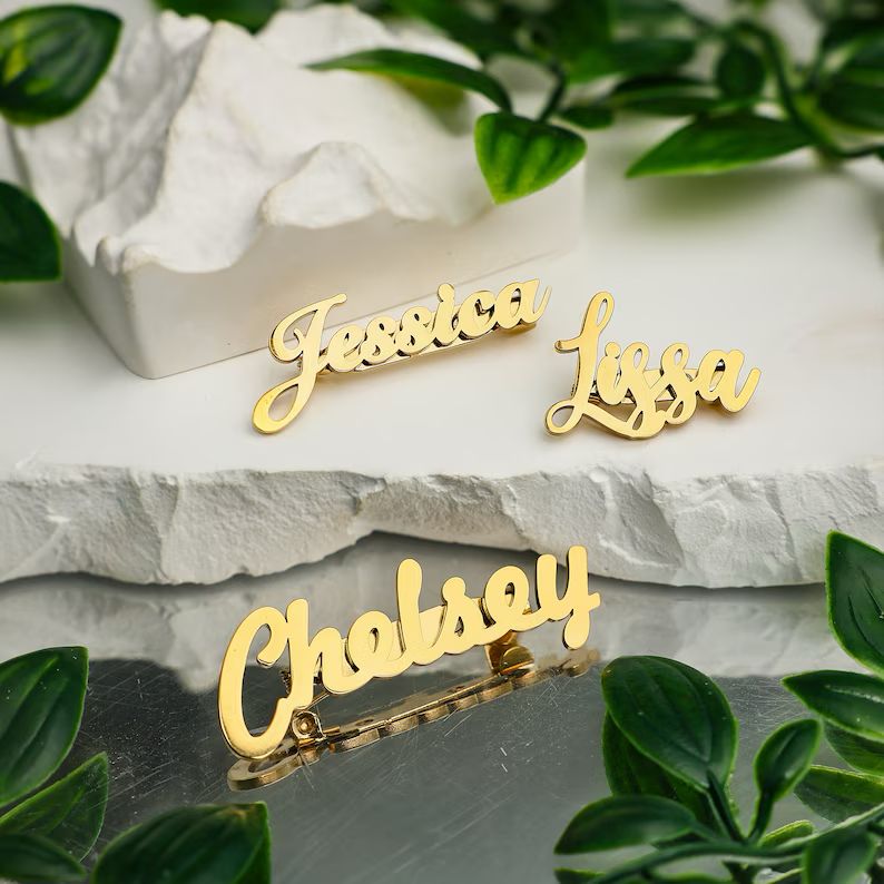 Personalised Name Brooch