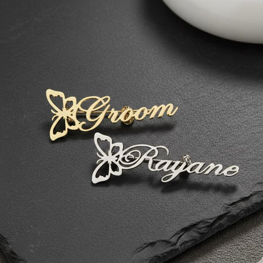 Butterfly Name Brooch